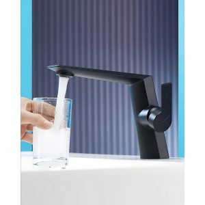 Naron Μπαταρία Νιπτήρα Αναμεικτική NR81642 Black Mat