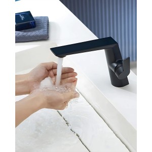 Naron Μπαταρία Νιπτήρα Αναμεικτική NR81642 Black Mat