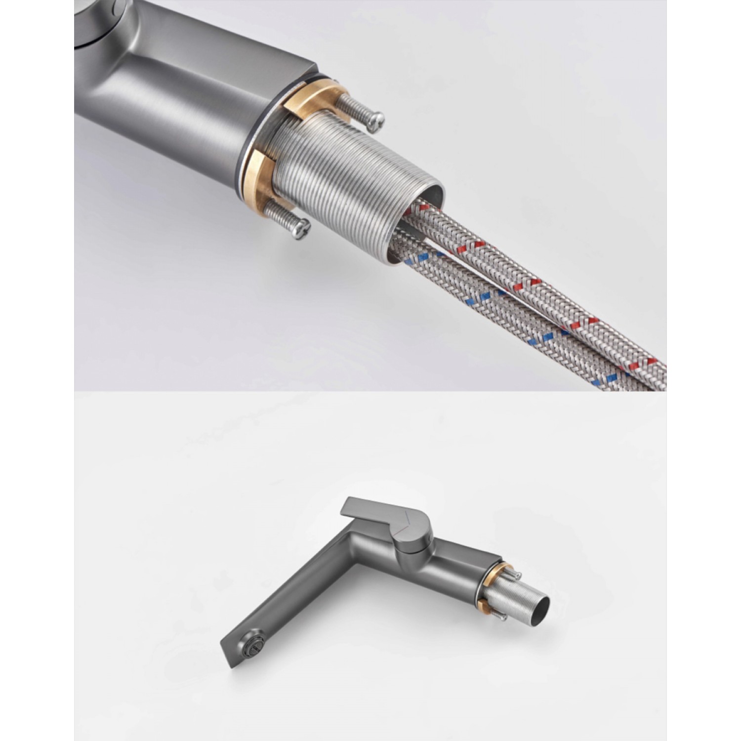 Naron Μπαταρία Νιπτήρα Αναμεικτική NR81642 Gun Metal