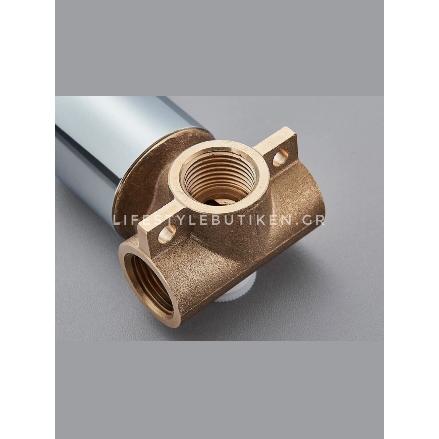 NARON Επιτοίχια Μπαταρία Νιπτήρα Αναμεικτική Με Μηχανισμό Εντοιχισμού NR3577 CHROME