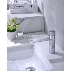 Luxury Μπαταρία Νιπτήρα με Πάτημα Κουμπιού STOCCO BZ8820C CHROME