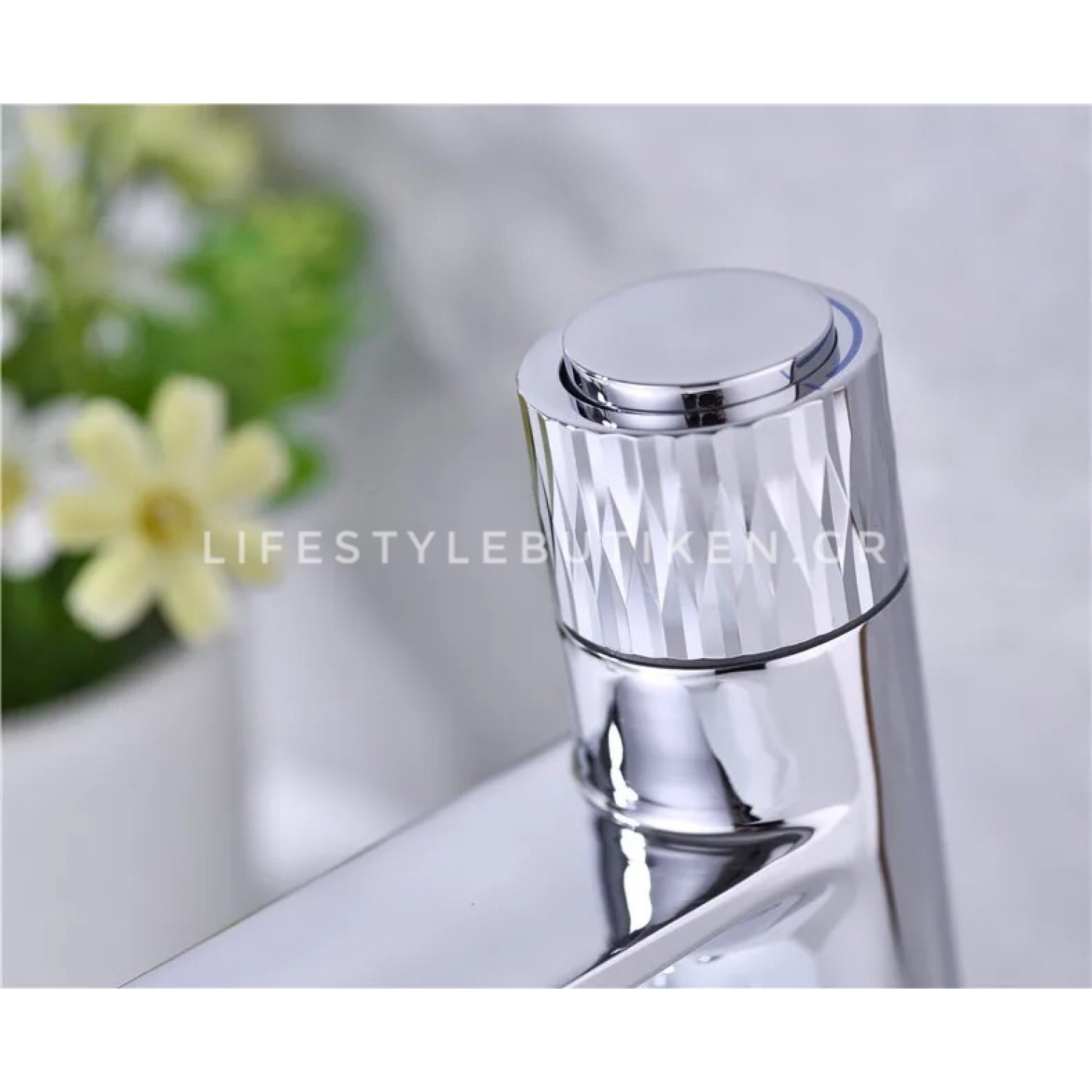 Luxury Ψηλή Μπαταρία Νιπτήρα με Πάτημα Κουμπιού STOCCO BZ8821CL CHROME