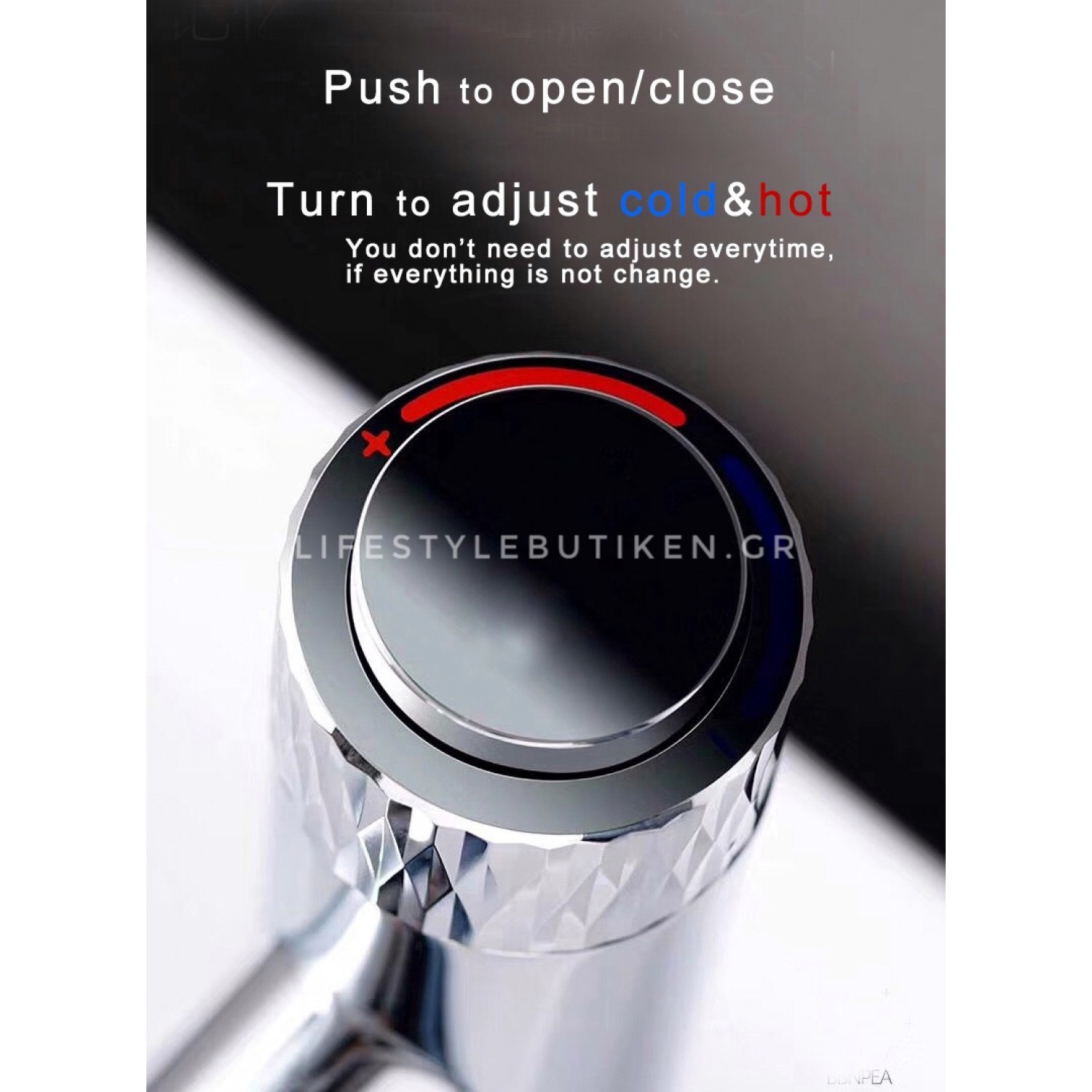 Luxury Ψηλή Μπαταρία Νιπτήρα με Πάτημα Κουμπιού STOCCO BZ8821CL CHROME