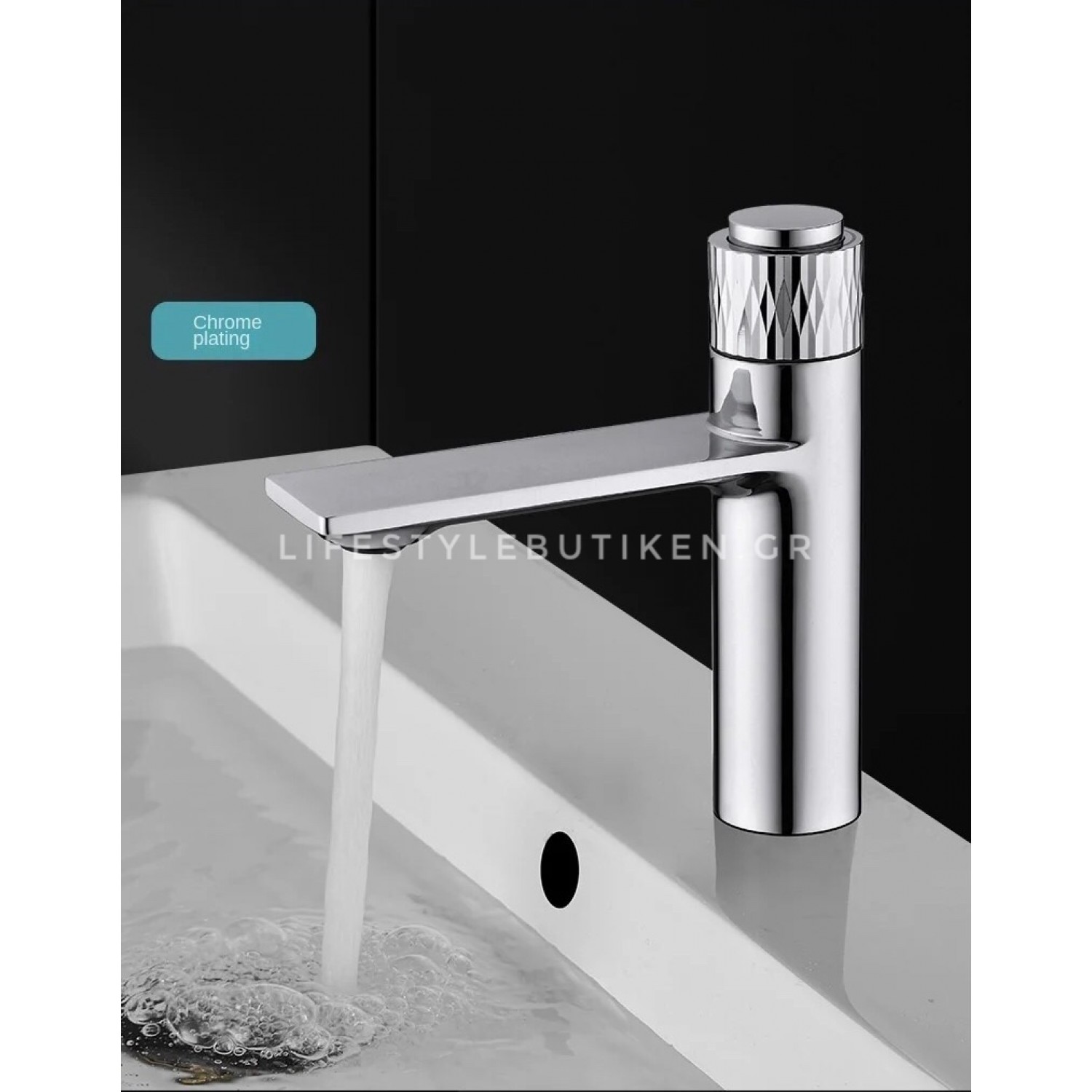 Luxury Μπαταρία Νιπτήρα με Πάτημα Κουμπιού STOCCO BZ8820C CHROME