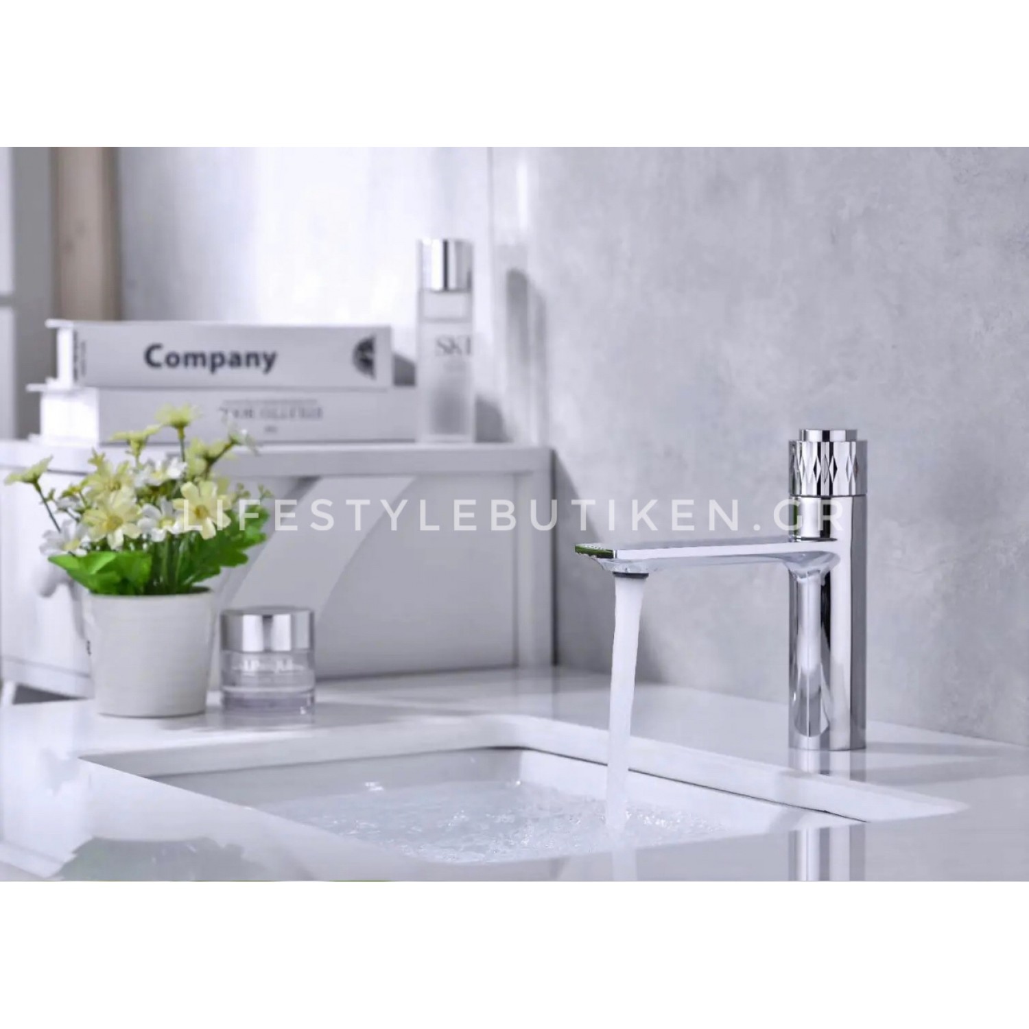 Luxury Μπαταρία Νιπτήρα με Πάτημα Κουμπιού STOCCO BZ8820C CHROME