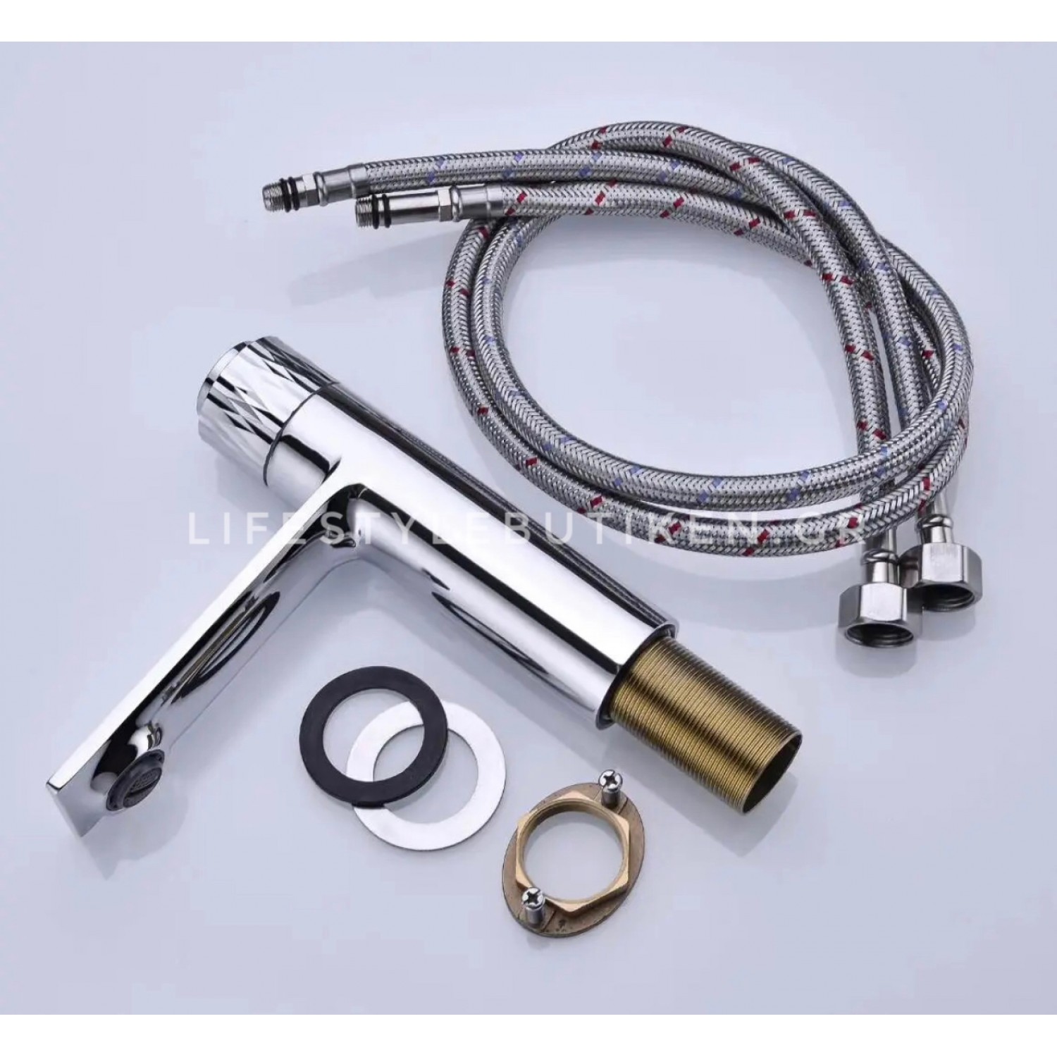 Luxury Μπαταρία Νιπτήρα με Πάτημα Κουμπιού STOCCO BZ8820C CHROME