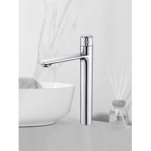 Luxury Ψηλή Μπαταρία Νιπτήρα με Πάτημα Κουμπιού STOCCO BZ8821CL CHROME