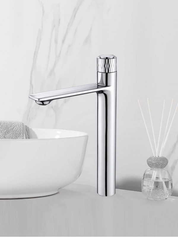 Luxury Ψηλή Μπαταρία Νιπτήρα με Πάτημα Κουμπιού STOCCO BZ8821CL CHROME