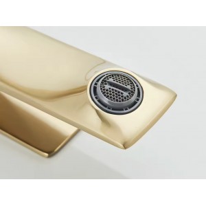 Naron Ψηλή Μπαταρία Πάγκου Νιπτήρα αναμεικτική NR2040 Brushed Gold