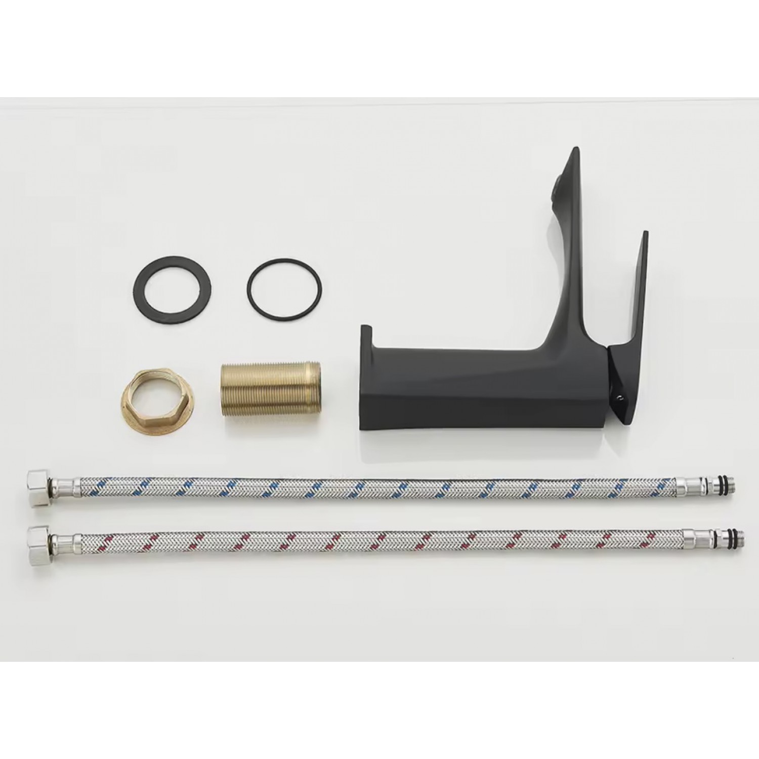 Naron Μπαταρία Νιπτήρα Χαμηλή Αναμεικτική NR1040 BLACK MAT