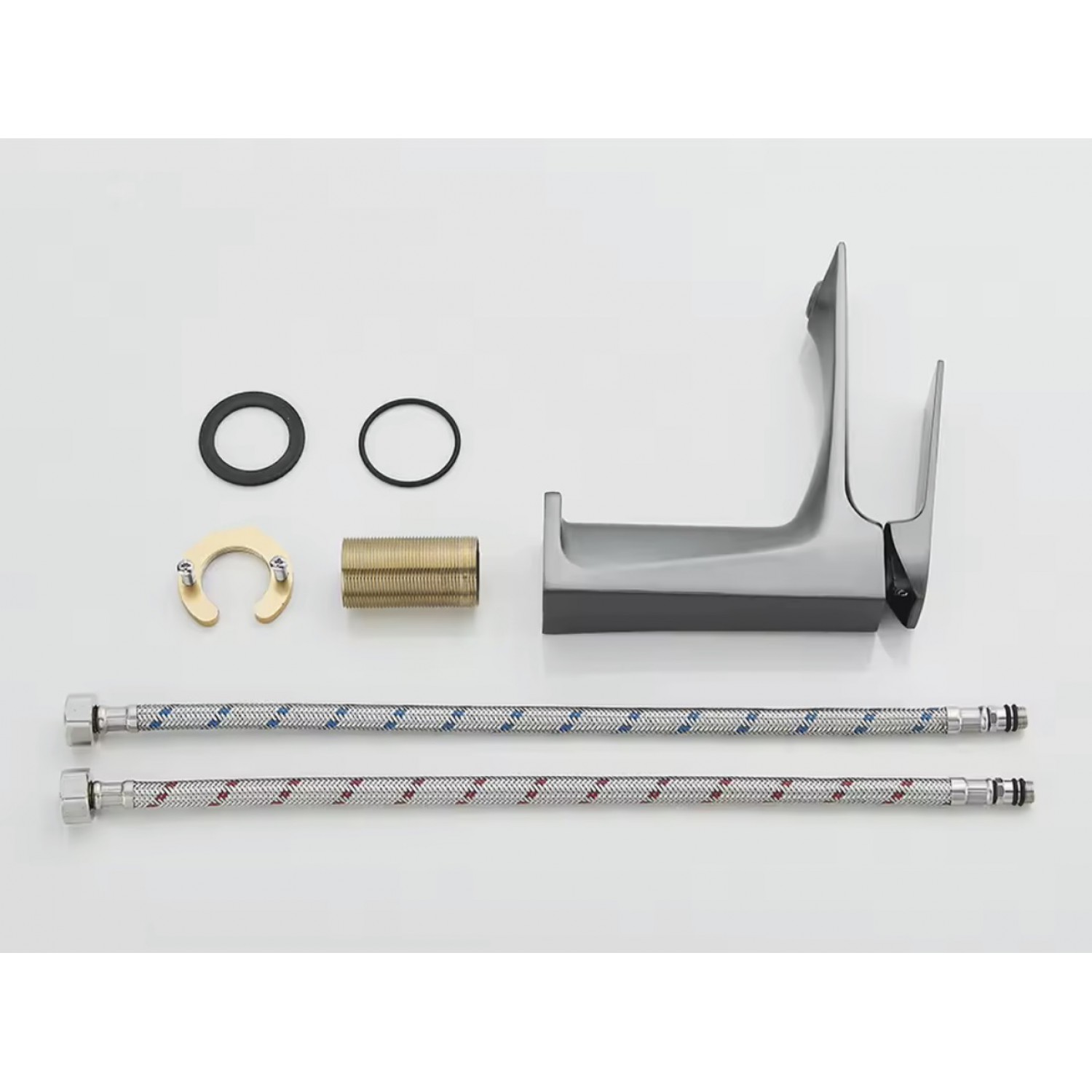 Naron Μπαταρία Νιπτήρα Χαμηλή Αναμεικτική NR1040 Gun Metal