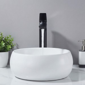 Naron Ψηλή Μπαταρία Πάγκου Νιπτήρα Αναμεικτική NR2040 BLACK MAT