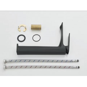 Naron Ψηλή Μπαταρία Πάγκου Νιπτήρα Αναμεικτική NR2040 BLACK MAT