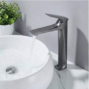 Naron Ψηλή Μπαταρία Πάγκου Νιπτήρα Αναμεικτική NR2040 Gun Metal