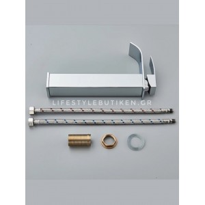 NARON Μπαταρία Νιπτήρα Ψηλή αναμεικτική καταρράκτης NR1010 Chrome