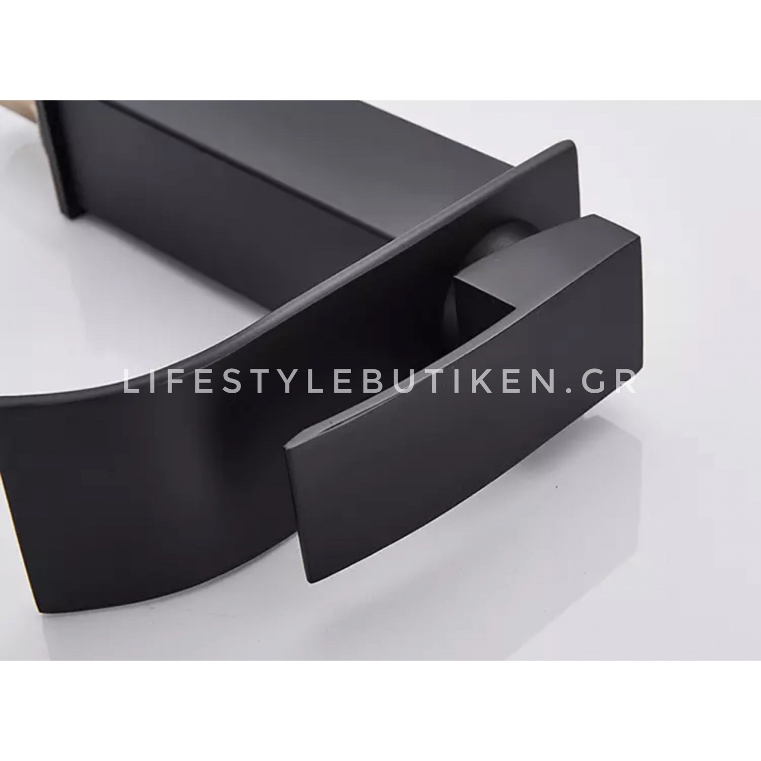 NARON Μπαταρία Νιπτήρα Ψηλή αναμεικτική καταρράκτης NR-1010B BLACK MAT