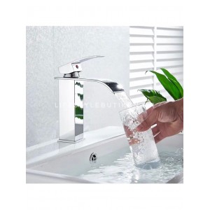 NARON Μπαταρία Νιπτήρα Χαμηλή αναμεικτική καταρράκτης NR1020 CHROME