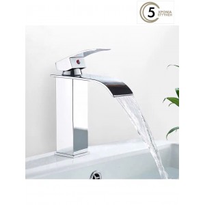 NARON Μπαταρία Νιπτήρα Χαμηλή αναμεικτική καταρράκτης NR1020 CHROME