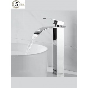 NARON Μπαταρία Νιπτήρα Ψηλή αναμεικτική καταρράκτης NR1010 Chrome