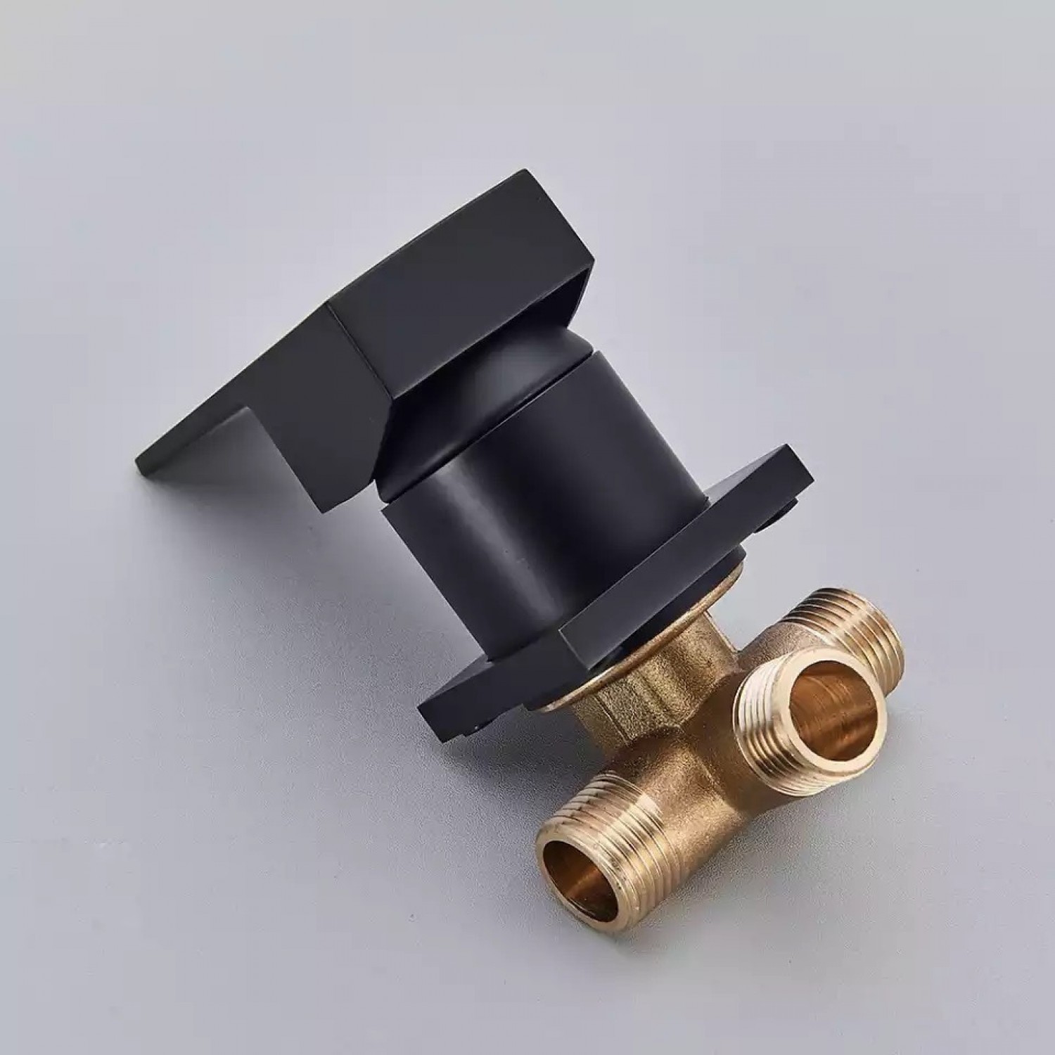 Luxury Επιτοίχια 68cm Βρύση Νιπτήρα Καταρράκτη με στόμιο μονής λαβής ανάμεικτη ζεστό κρύο RZ5073 ΜΑΥΡΟ