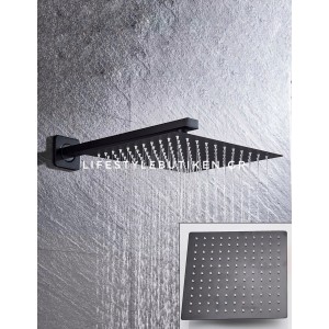 NARON Σετ Εντοιχιζόμενο Σύστημα Ντουζ 3 εξόδων Μαύρο Ματ CZ4034