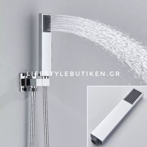 NARON Σετ Εντοιχιζόμενο Σύστημα Ντουζ 2 εξόδων CZ4033 CHROME