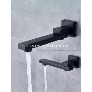 NARON Σετ Εντοιχιζόμενο Σύστημα Ντουζ 3 εξόδων Μαύρο Ματ CZ4034
