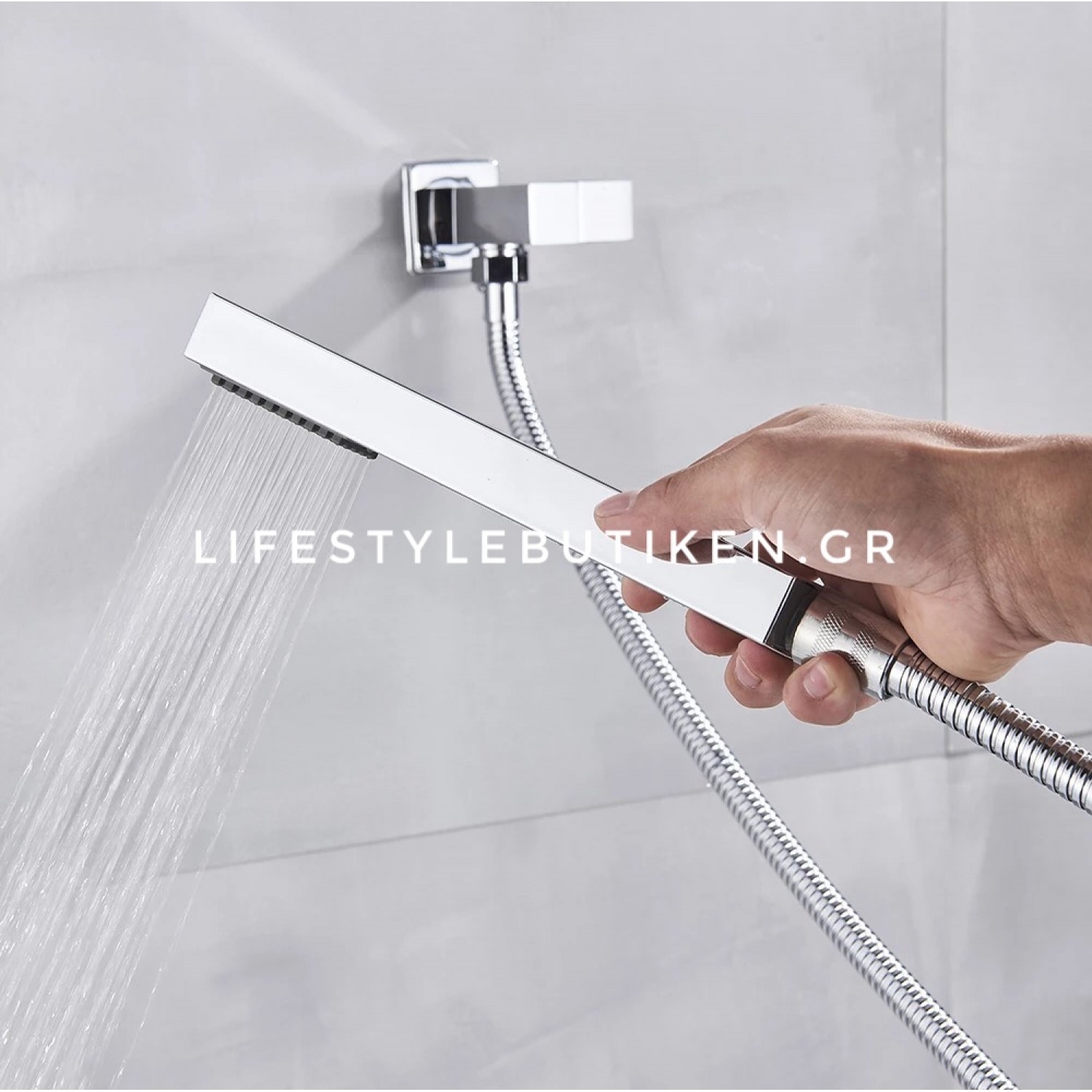 NARON Σετ Εντοιχιζόμενο Σύστημα Ντουζ 2 εξόδων CZ4033 CHROME