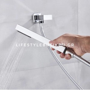 NARON Σετ Εντοιχιζόμενο Σύστημα Ντουζ 2 εξόδων CZ4033 CHROME