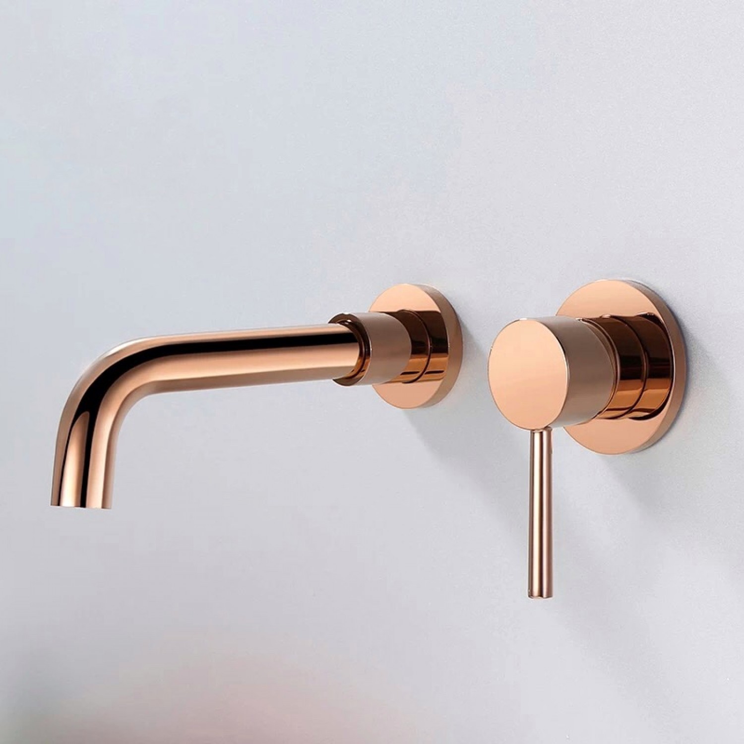 Luxury Επιτοίχια Μπαταρία Νιπτήρος αναμεικτική σετ Εντοιχισμού 2 Οπών PL3576 Polish Rose Gold