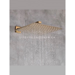 NARON Σετ Εντοιχιζόμενο Σύστημα Ντουζ 30 Εκατοστών NR4033 POLISH GOLD