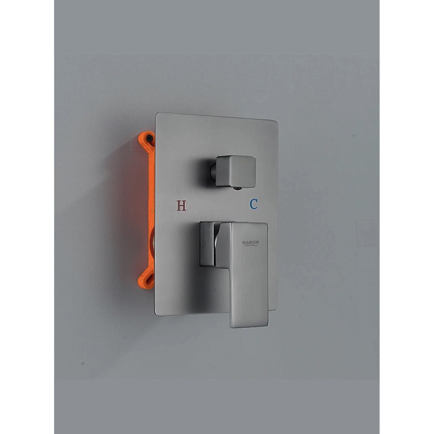 NARON Σετ Εντοιχιζόμενο Σύστημα Ντουζ 3 εξόδων CZ4034 GREY