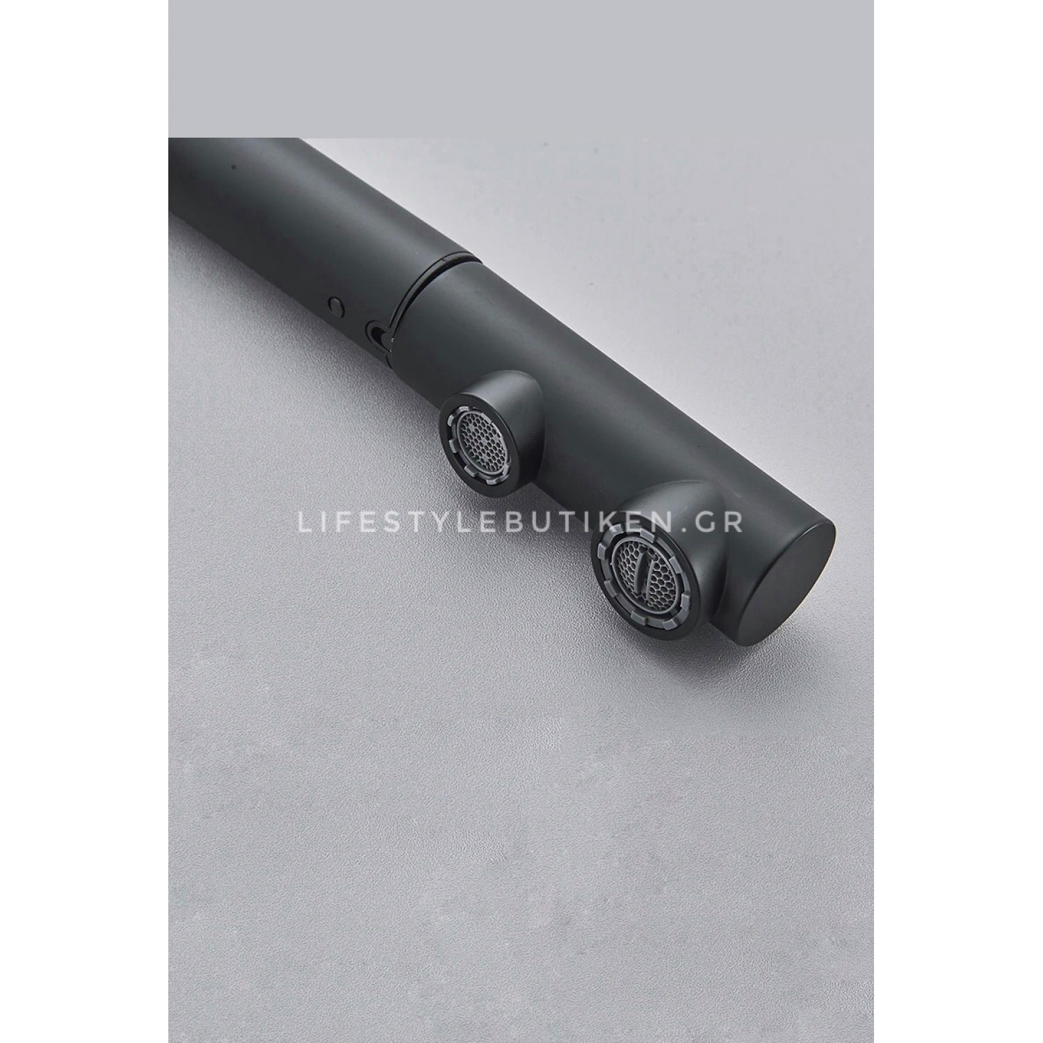 Τρίοδη Μπαταρία Κουζίνας με προεκτεινόμενο ντουζ STOCCO ST1199B BLACK MAT