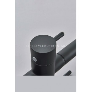 Τρίοδη Μπαταρία Κουζίνας με προεκτεινόμενο ντουζ STOCCO ST1199B BLACK MAT