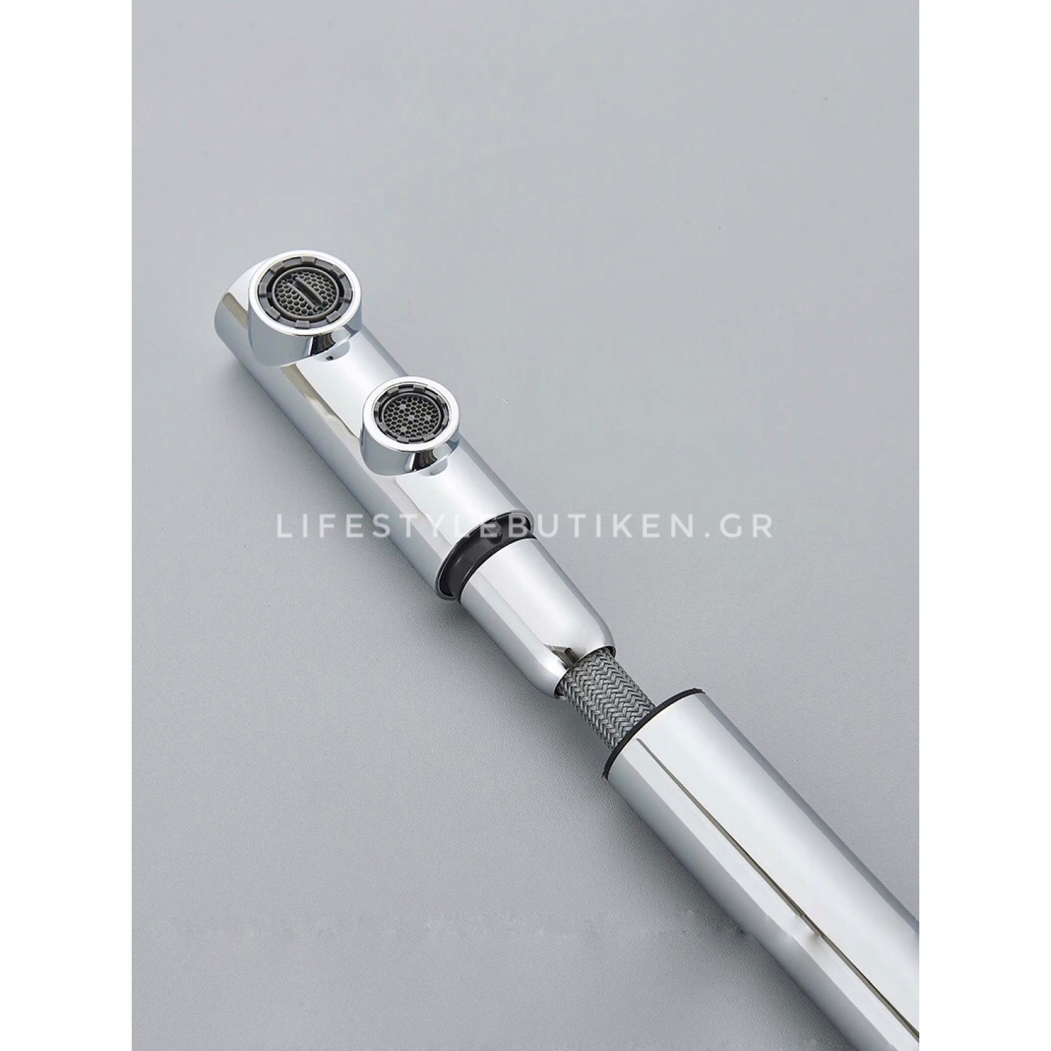 Τρίοδη Μπαταρία Κουζίνας με προεκτεινόμενο ντουζ STOCCO ST1199C CHROME