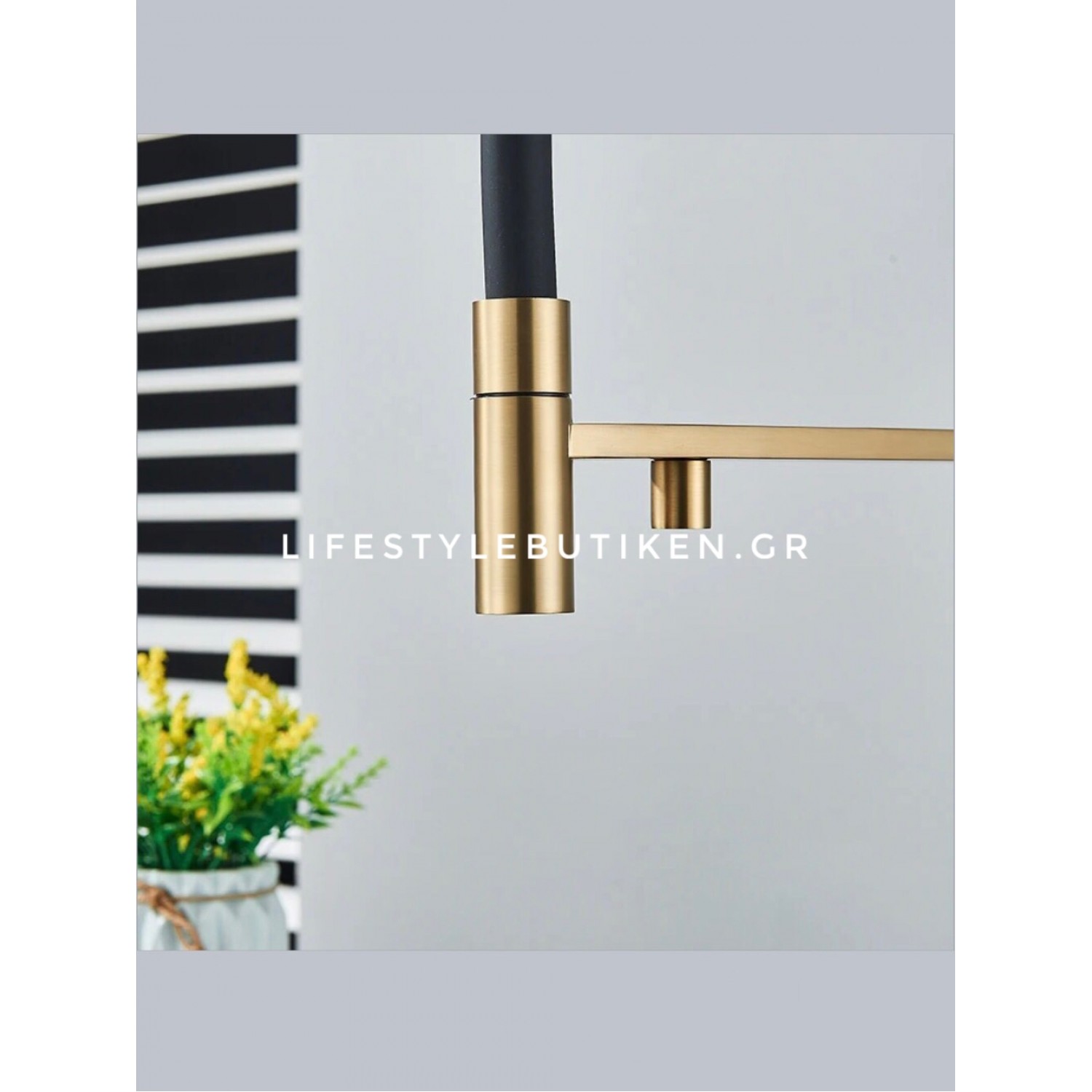 NARON Τρίοδη Ψηλή Μπαταρία Κουζίνας NR-1299BG BRUSHED GOLD