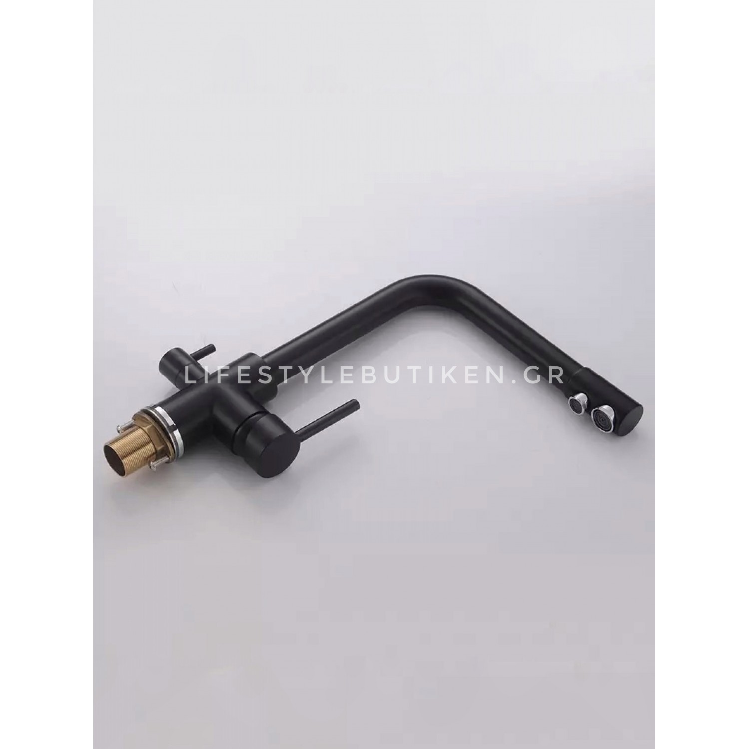 Τρίοδη Μπαταρία Κουζίνας Φίλτρου STOCCO ST2299B BLACK MAT