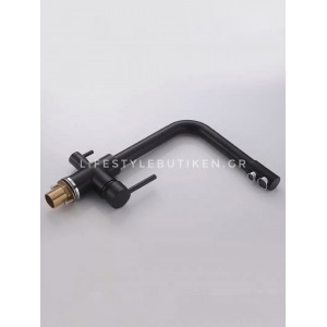 Τρίοδη Μπαταρία Κουζίνας Φίλτρου STOCCO ST2299B BLACK MAT