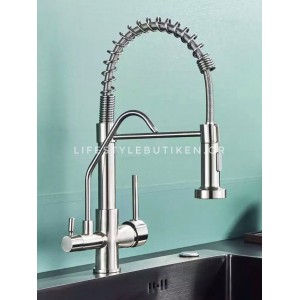 NARON Τρίοδη Μπαταρία κουζίνας Φίλτρου NR-731MN MAT NICKEL