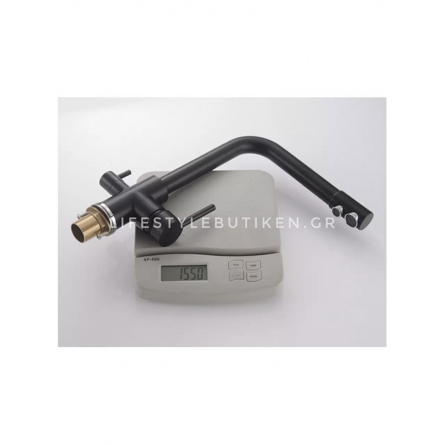 Τρίοδη Μπαταρία Κουζίνας Φίλτρου STOCCO ST2299B BLACK MAT