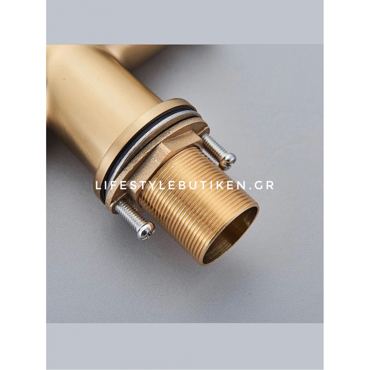 NARON Τρίοδη Ψηλή Μπαταρία Κουζίνας NR-1299BG BRUSHED GOLD