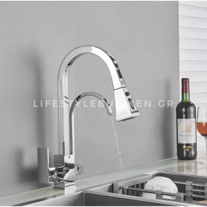 Τρίοδη Μπαταρία κουζίνας με δυνατότητα σύνδεσης φιλτρου κάτω πάγκου διπλής ροής STOCCO ST2019510C CHROME