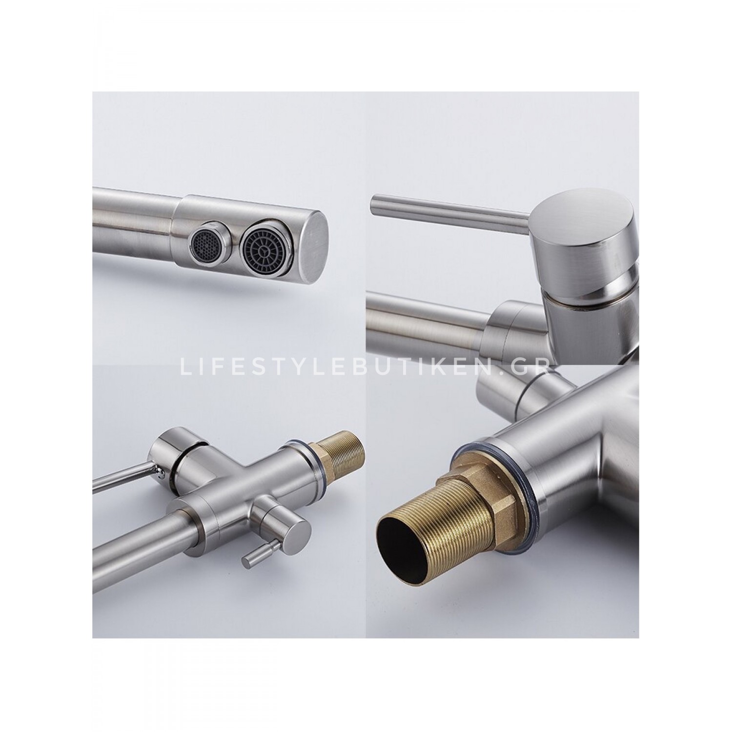 Τρίοδη Μπαταρία Κουζίνας Φίλτρου STOCCO ST2299MN MAT NICKEL