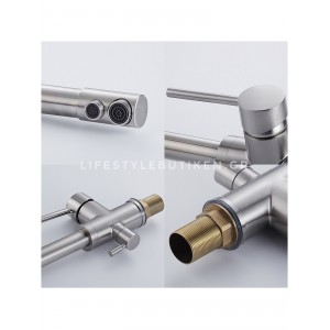 Τρίοδη Μπαταρία Κουζίνας Φίλτρου STOCCO ST2299MN MAT NICKEL