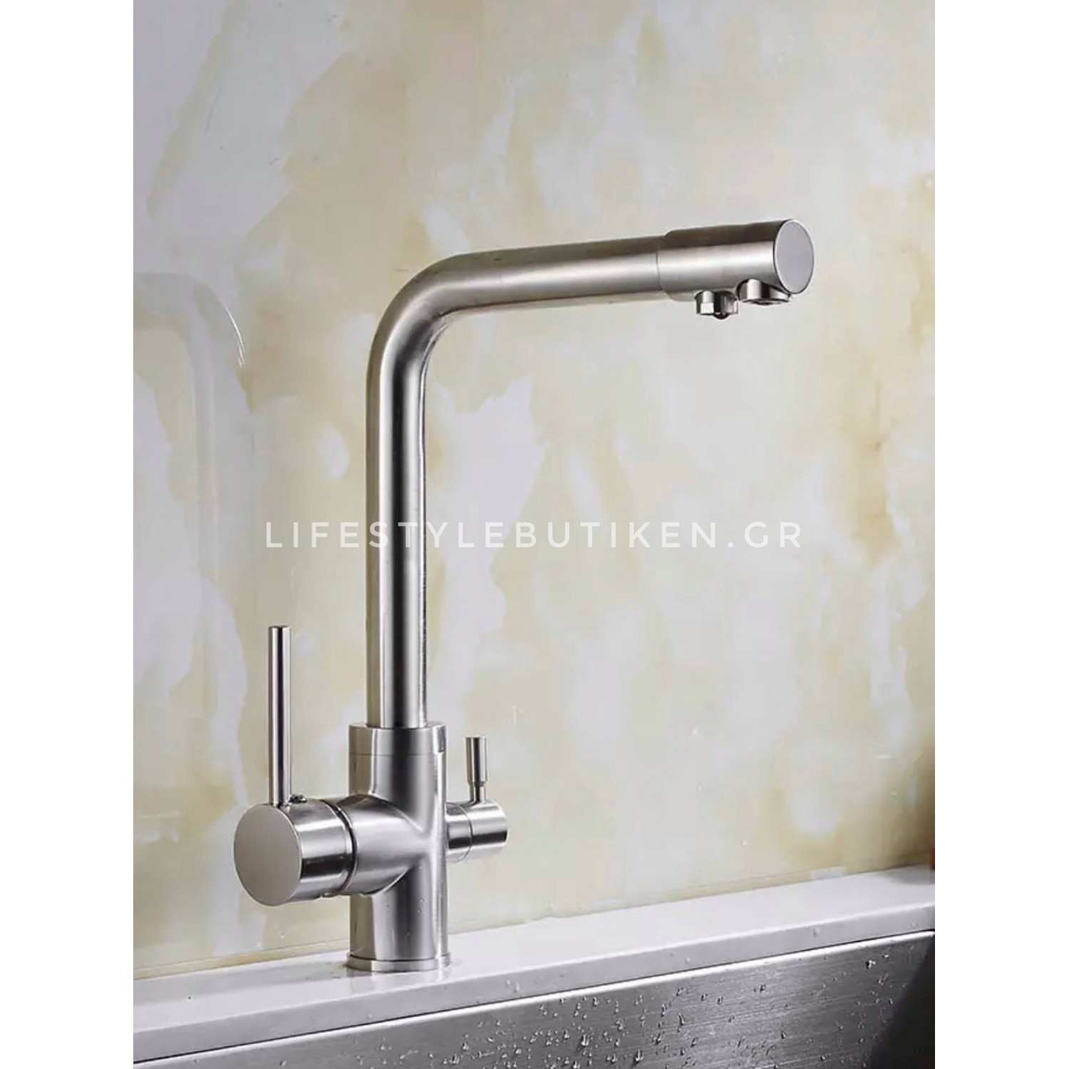 Τρίοδη Μπαταρία Κουζίνας Φίλτρου STOCCO ST2299MN MAT NICKEL