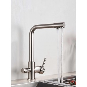 Τρίοδη Μπαταρία Κουζίνας Φίλτρου STOCCO ST2299MN MAT NICKEL