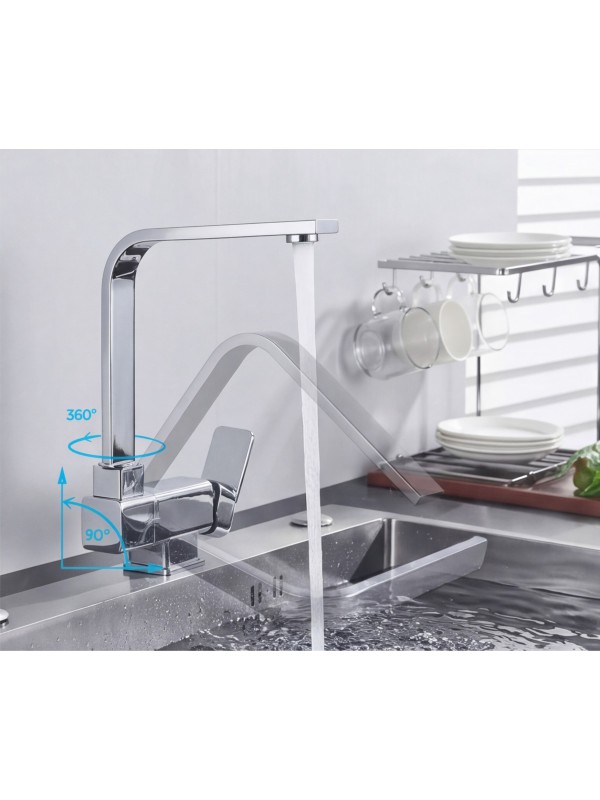 STOCCO Σπαστή Μπαταρία κουζίνας αναμεικτική ST5070C CHROME