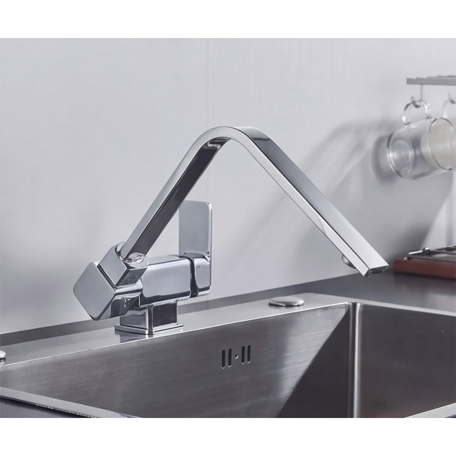 STOCCO Σπαστή Μπαταρία κουζίνας αναμεικτική ST5070C CHROME Σπίτι-Κήπος