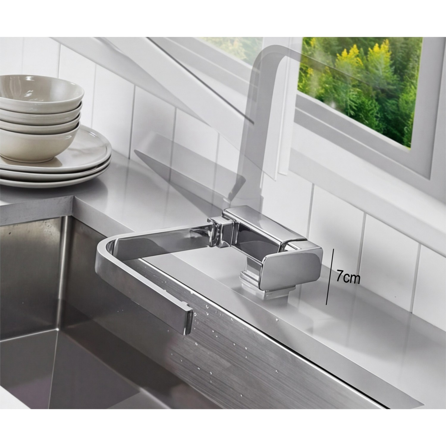 STOCCO Σπαστή Μπαταρία κουζίνας αναμεικτική ST5070C CHROME Σπίτι-Κήπος