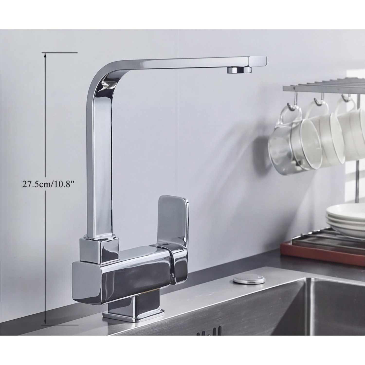 STOCCO Σπαστή Μπαταρία κουζίνας αναμεικτική ST5070C CHROME Σπίτι-Κήπος